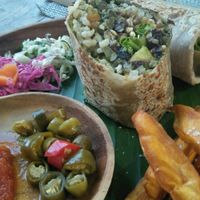 Mighty Burrito at Zula Vegetarian Paradise in Seminyak