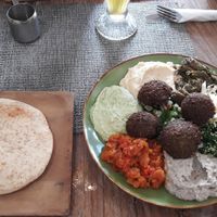 Mediterranean share plate Med at Zula Vegetarian Paradise in Seminyak