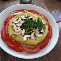 Young papaya salad at Zula Vegetarian Paradise in Seminyak