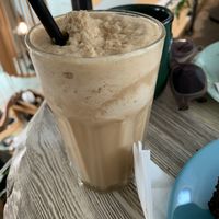 Vegan peanut butter frappe at FC Caffe in Wroclaw