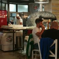 pizza oven & open kitchen at Iaia Cristina in Barcelona