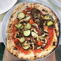 Vegan pizza  at Iaia Cristina in Barcelona