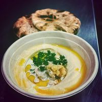 Hummus Bowl with Pita. at Mr. Shawarma in Norfolk