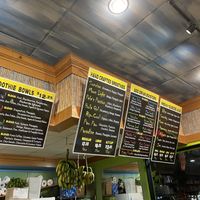 Drink menu at Loko Wraps in Kailua Kona