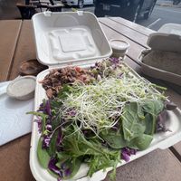 Bbq jackfruit salad  at Loko Wraps in Kailua Kona
