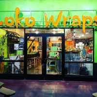 This is how the place looks on he outside. So green :)  at Loko Wraps in Kailua Kona