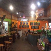 That’s my hubby sitting waiting for his food 😋 at Loko Wraps in Kailua Kona