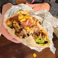 My Mexican (Without cheese) ~ Tofu and mushroom   at Loco Burrito in Alice Springs