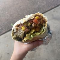 “Skinny Love” with jackfruit and tofu&mushrooms  at Loco Burrito in Alice Springs