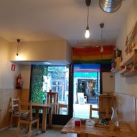 From the inside at Masa Madre in Madrid