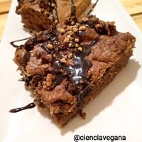 Bizcocho de chocolate (postre del menú del día) at Masa Madre in Madrid