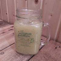 Juice of the day at Masa Madre in Madrid