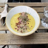 "Sopa del día” at Bunny's Deli in Madrid