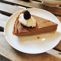 Pumpkin pie at Bunny's Deli in Madrid