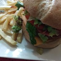 Hamburguesa de judías. at V de Vegetta in Mostoles