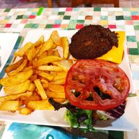 Hamburguesa at V de Vegetta in Mostoles