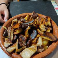 Tapa de Shiitake at V de Vegetta in Mostoles
