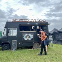 Van at vegan camp out   at The Dutch Weed Burger - Food Truck in Amsterdam
