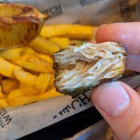 the nuggets, great texture! at The Dutch Weed Burger - Food Truck in Amsterdam