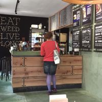 Counter at The Dutch Weed Burger - Food Truck in Amsterdam