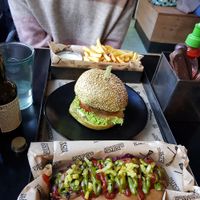 Weed burger and hot dog at The Dutch Weed Burger - Food Truck in Amsterdam