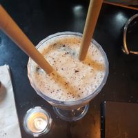 Peanut butter chocolate chip milkshake at The Dutch Weed Burger - Food Truck in Amsterdam