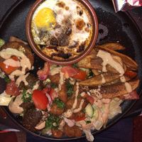 De vegetarische schotel, super lekker. Stond niet op de kaart maar is voor ons klaar gemaakt. at Les Délices du Caire in Chaumont