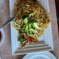 Vegetable pan fried noodles  at New Garden Asian Cuisine in Seaside