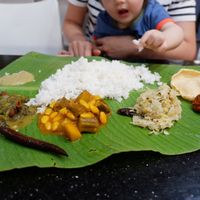Banana Leaf Meal. at Chat Masala in Kuala Lumpur