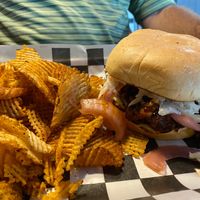 “BBQ” sandwich with house made chips  at North Bar in North Little Rock
