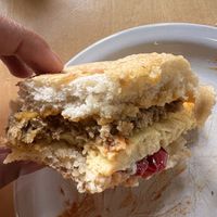 Happy eaten B fast sando   at Jet Black Coffee Company - Gateway in Portland