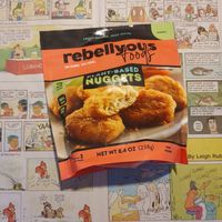 Vegan nuggets at Food Fight Vegan Grocery - Halsey St in Portland