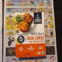 Vegan crab cakes!! at Food Fight Vegan Grocery - Halsey St in Portland