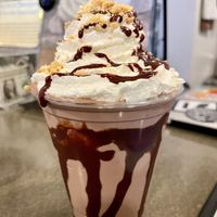 Chocolate peanut butter milkshake   at Food Fight Vegan Grocery - Halsey St in Portland