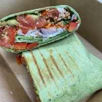 Chorizo wrap at New Moon Market in Orlando