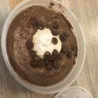 Raw vegan chocolate mousse  at New Moon Market in Orlando