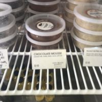 Raw vegan chocolate mousse  at New Moon Market in Orlando