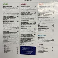 Menu  at New Moon Market in Orlando