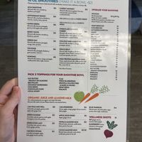 Menu  at New Moon Market in Orlando
