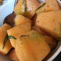 Cantaloupe salad (vegan) at Girard in Philadelphia