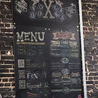 Menu Board at The Foxes Boxes in Wilmington