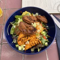 Tempura aubergine salade   at Gember in Horst