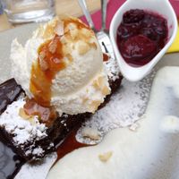 Vegan Brownie at Thermenrestaurant in Baden