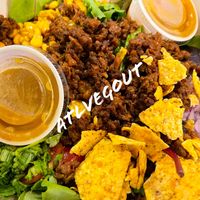 Taco bowl with beyond meat   at Upbeet in Atlanta