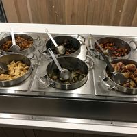 Hot food toppings  at Upbeet in Atlanta
