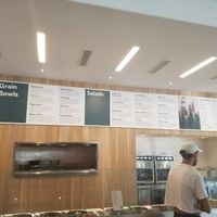 menu and counter at Upbeet in Atlanta