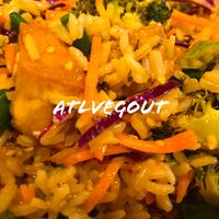 Chinese takeout with tofu  at Upbeet in Atlanta