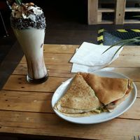 Vegan freakshake and pancakes at The Lemon Witch Kitchen in Leigh-on-sea