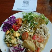 asian menu: main course at VekoDiner - Pop up in Amsterdam