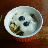 asian menu: dessert (coco banana)  at VekoDiner - Pop up in Amsterdam